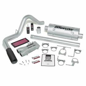 Stinger Bundle Power System W/Single Exit Exhaust Black Tip 93-97 Ford 460 Standard Cab Automatic Transmission Banks Power - 49250-B