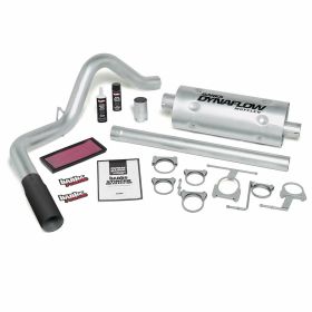 Stinger Bundle Power System W/Single Exit Exhaust Black Tip 96-97 Ford 460 EC/CC Banks Power - 49254-B
