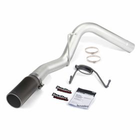 Monster Exhaust System Single Exit Black Tip 07-13 Dodge/Ram 6.7L SCLB-MCSB Banks Power - 49764-B
