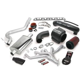 PowerPack Bundle Complete Power System W/AutoMind Programmer Black Tip 98-99 Jeep 4.0L Wrangler Banks Power - 51331-B