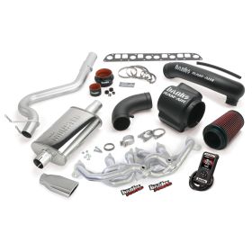 PowerPack Bundle Complete Power System W/AutoMind Programmer Chrome Tip 04-06 Jeep 4.0L Wrangler Unlimited LJ Banks Power - 51337