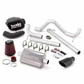 Stinger Bundle Power System No AutoMind W/Single Exit Exhaust Black Tip 07-11 Jeep 3.8L Wrangler JK Unlimited 4 Door Banks Power - 51340-B