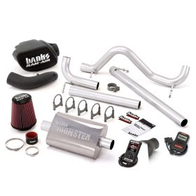 Stinger Bundle Power System W/AutoMind Single Exit Exhaust Black Tip 07-11 Jeep 3.8L Wrangler JK Unlimited 4 Door Banks Power - 51341-B
