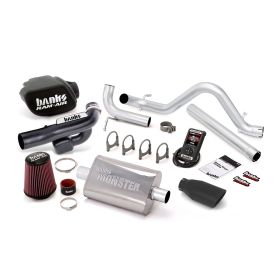 Stinger Bundle Power System W/AutoMind Single Exit Exhaust Black Tip 12-14 Jeep 3.6L Wrangler 4 Door Banks Power - 51349-B