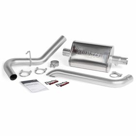 Monster Exhaust System Single Exit Turndown 87-01 Jeep 4.0L Cherokee Banks Power - 51360