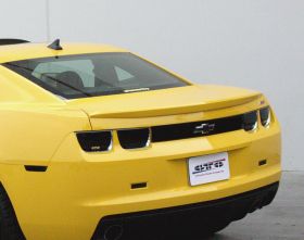 2010-2012 Chevy Camaro 4pc Tail Light Covers - Smoke - GTS-GT4168