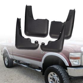2008-2010 Ford F-250 Super Duty Mud Flaps Splash Guards w/ Fender Flares 4Pc Set - 5-BLM-FFSD08FF