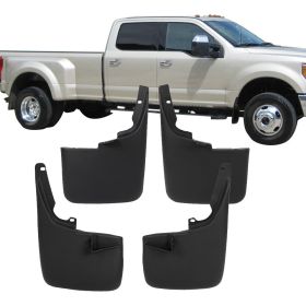 2011-2016 Ford F-350 Super Duty Without Fender Flares Mud Flaps Guards 4PCS - 5-BLM-FFSD11