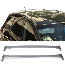 2013-2017 Nissan Pathfinder Roof Rack Top Cross Bar Rail Pair-Silver Aluminum - 5-RRCB-NP13