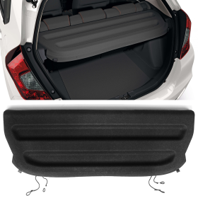 2015-2019 Honda Fit Tazz Style Tonneau Cargo Shade Cover Black Polyurethane Leather - 5-TCH-HFIT14-BK