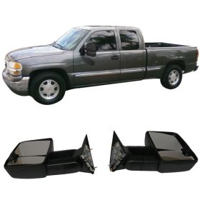 1988-1998 Chevrolet C10 C1500 Towing Mirrors Power Turn Signal Arrow Clearance Light Pair - 5-TM-CSV88PLLA