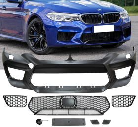 2017-2019 BMW 5-Series G30 Sedan M5 Style Front Bumper Cover Conversion Polypropylene - 8-FB-M5G3017-MS