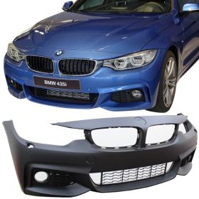 2014-2016 BMW 4-Series M-Sport F32/F36 Gran Coupe/Coupe Front Bumper Fog Cover Polypropylene - 8-FB-MTF32-1315-FC
