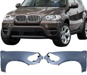 2007-2010 BMW X5 E70 Pre-LCI Polypropylene Side Fenders With Washer Hole - 8-FD-X5E700710-CMSV
