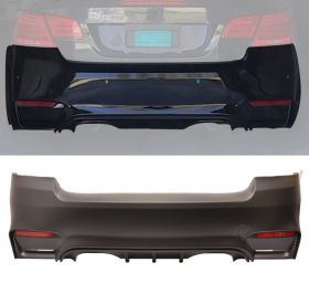 2008-2013 BMW 3-Series E92 Coupe M4 Style Conversion Polypropylene Rear Bumper - 8-RB-M4E92-0712-TW