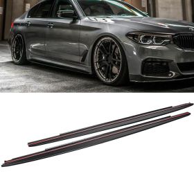 2017-2018 BMW 5-Series G30 MP Style Side Skirt Extension Sills & Decal Kit Polypropylene - 8-SK-G3017MSP