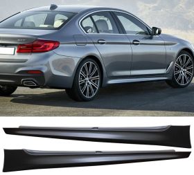 2017-2018 BMW 5-Series M-Tech G30 Side Skirt Extension Pair - 8-SK-G3017MT