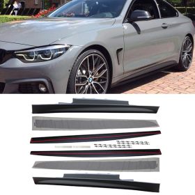 2014-2018 BMW 4-Series F32/F33 Cabrio/Coupe MP Style Side Skirts + Panel Sill Decal Stickers LH RH - 8-SK-MPF32-1318