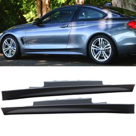 2014-2016 BMW 4-Series M-Sport F32/F33 Cabrio/Coupe Side Skirts Extension Polypropylene - 8-SK-MTF32-1315