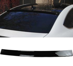 2012-2015 Mercedes C-Class W204 OE Roof Spoiler Painted #197 Obsidian Black Metallic ABS - 9-R-0239