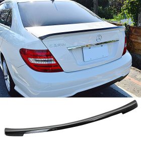 2008-2014 Mercedes C-Class W204 Sedan Ikon2 Style Carbon Fiber (Carbon Fiber) Trunk Spoiler - 9-T-0189