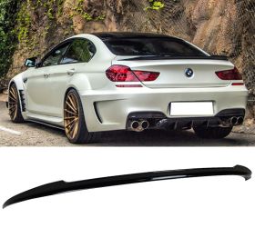 2012-2017 BMW 6-Series F12 Convertible V-Style Trunk Spoiler Painted #475 Black Sapphire Metallic - 9-T-0495