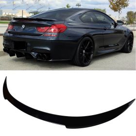 2012-2017 BMW 6-Series F06/F13 Gran Coupe/Coupe V Style Trunk Spoiler Painted #475 Black Sapphire Metallic - 9-T-0496