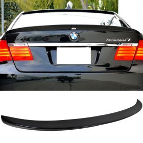 2009-2015 BMW 7-Series F01 AC Trunk Spoiler Wing Painted #668 Jet Black - 9-T-0605