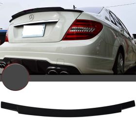 2008-2013 Mercedes C-Class W204 Sedan V-Style Unpainted ABS Trunk Spoiler Wing - 9-T-0653