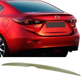 2014-2016 Mazda 3 4DR Sedan OE Style Unpainted ABS Trunk Spoiler - 9-T-0804
