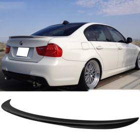2006-2011 BMW 3-Series E90 Sedan Performance Painted Jet Black #668 Trunk Spoiler - 9-T-1067
