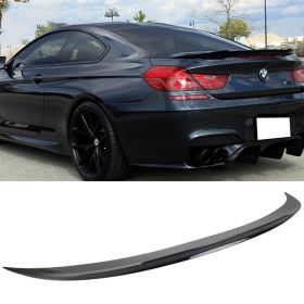 2012-2017 BMW 6-Series F06/F13 Gran Coupe/Coupe V Style Trunk Spoiler Painted #416 Carbon Black Metallic - 9-T-1292