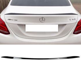 2015-2018 Mercedes C-Class W205 Sedan OE Factory Trunk Spoiler Painted #040 Black - 9-T-1333