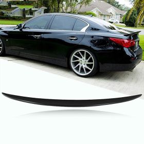 2014-2019 Infiniti Q50 Sedan Ikon Style Unpainted ABS Trunk Spoiler - 9-T-1608