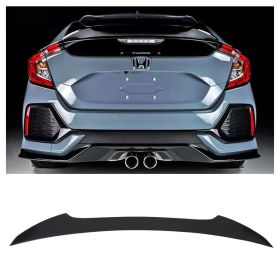 2017-2019 Honda Civic Hatchback V Style ABS Trunk Spoiler Roof Wing - 9-T-2736