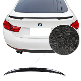 2015-2019 BMW 4-Series F36 Gran Coupe V Style Trunk Spoiler Rear Wing Carbon Fiber - AST-BF364V-CFV2
