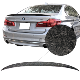 2017-2019 BMW 5-Series G30 Sedan IK Style Trunk Spoiler Rear Wing Forged Carbon Fiber - AST-BG30IK-CFV2