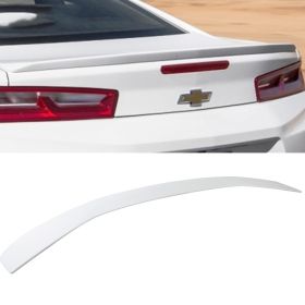 2016-2019 Chevrolet Camaro Factory Style V6 Trunk Spoiler Painted #WA8624 Olympic White - AST-CC16RS-WA8624