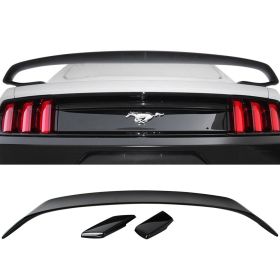 2015-2019 Ford Mustang Coupe GT350 V2 Painted Trunk Spoiler Absolute Black #G1 - AST-FM15GT350V2-G1