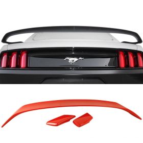 2015-2019 Ford Mustang Coupe GT350 V2 Painted Trunk Spoiler Race Red #PQ - AST-FM15GT350V2-PQ