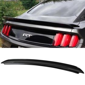 2015-2019 Ford Mustang Coupe Track Pack Style Painted Trunk Spoiler #UA Ebony - AST-FM15TP-UA