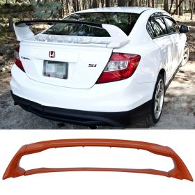 2012-2015 Honda Civic Sedan Mugen Trunk Spoiler Painted #YR612P Orange Fire Pearl - AST-HC124RR-YR612P