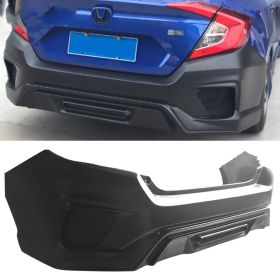 2016-2018 Honda Civic Sedan Concept Style Rear Bumper Conversion Polypropylene - BKP-HC164C-R