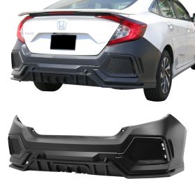 2016-2018 Honda Civic Sedan Type-R Rear Bumper Cover Replacement - BKP-HC164CTRV2-R