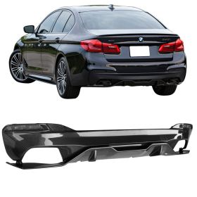 2017-2018 BMW 5-Series M-Sport G30 Sedan P Style Rear Diffuser-Carbon Fiber - BLD-BG30MTMP2P-CF