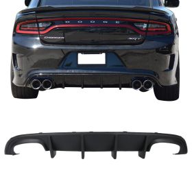 2015-2018 Dodge Charger SRT SRT Style Rear Diffuser Unpainted Polypropylene - BLD-DCHR15SRTQD-PP
