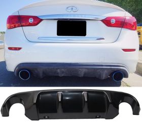 2014-2017 Infiniti Q50 Rear Bumper Lip Diffuser ABS - BLD-IQ5014T-ABS