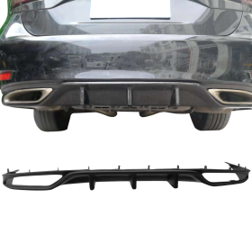 2016-2019 Lexus GS350 Rear Bumper Lip Diffuser 3 Fins Unpainted Polypropylene - BLD-LGS16F3F-PP