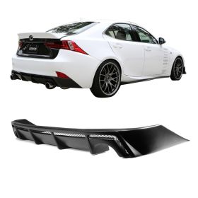 2014-2016 Lexus IS250 F-Sport Rear Bumper Lip Diffuser Unpainted Polypropylene - BLD-LIS14FSSB-PP