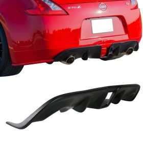 2009-2019 Nissan 370z Rear Bumper Diffuser Unpainted Polypropylene - BLD-N370Z09-PP
